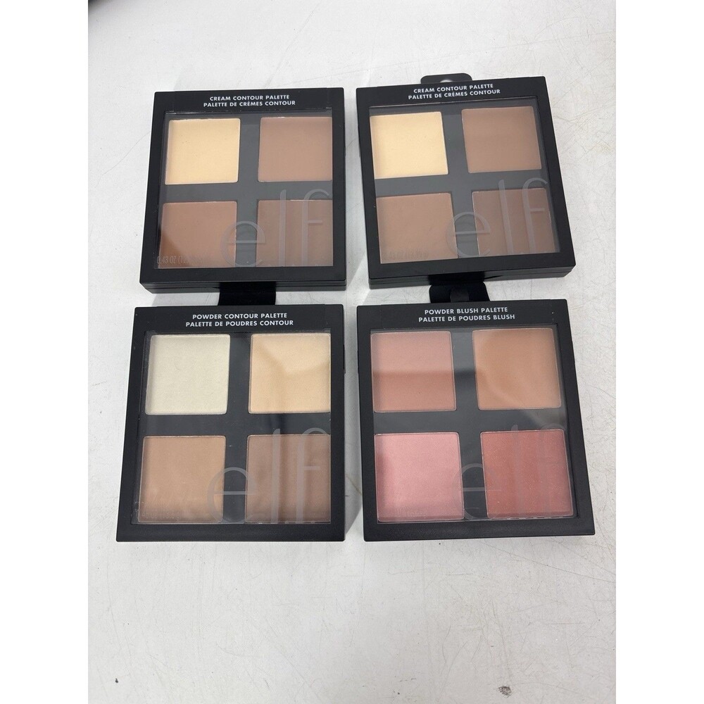 e.l.f Cosmetics Face Palette Lot Cream & Powder Contour Blush Makeup 4pc